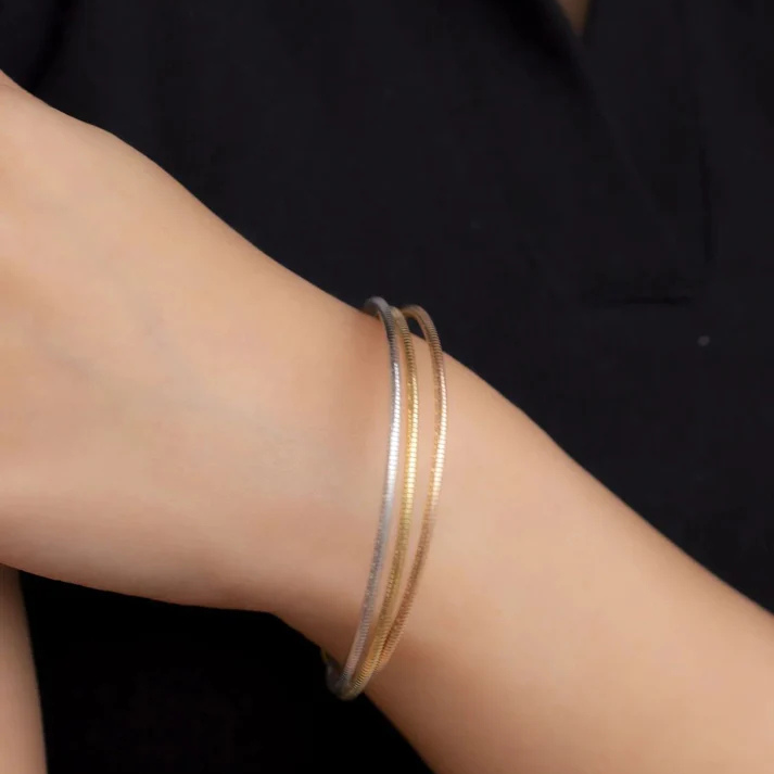 Dual-Tone Sleek Bracelet