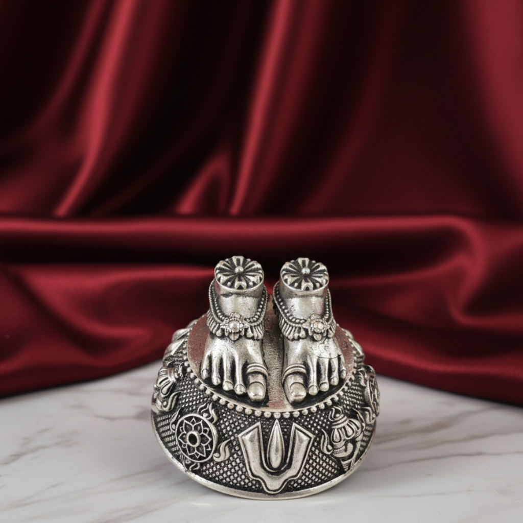 925 Sterling Silver Balaji Charan Paduka