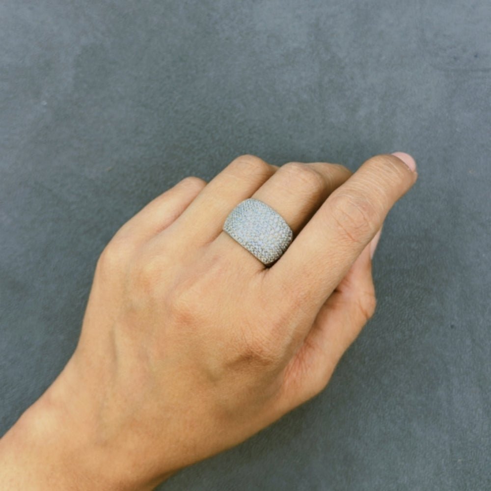 A chunk of the moon Ring - The Aarna Jewels
