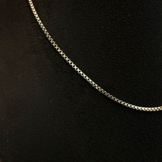 BoxEdge Silver Chain - The Aarna Jewels