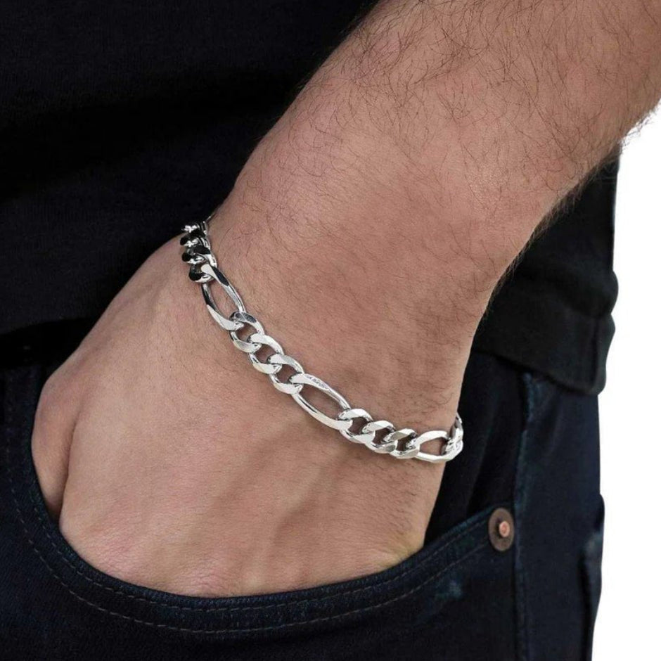 Classic Figaro Bracelet - The Aarna Jewels