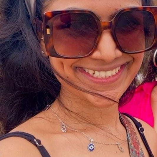 Evil Eye Charm Necklace - The Aarna Jewels