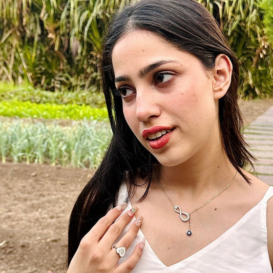 Evil Eye Infinity Necklace - The Aarna Jewels