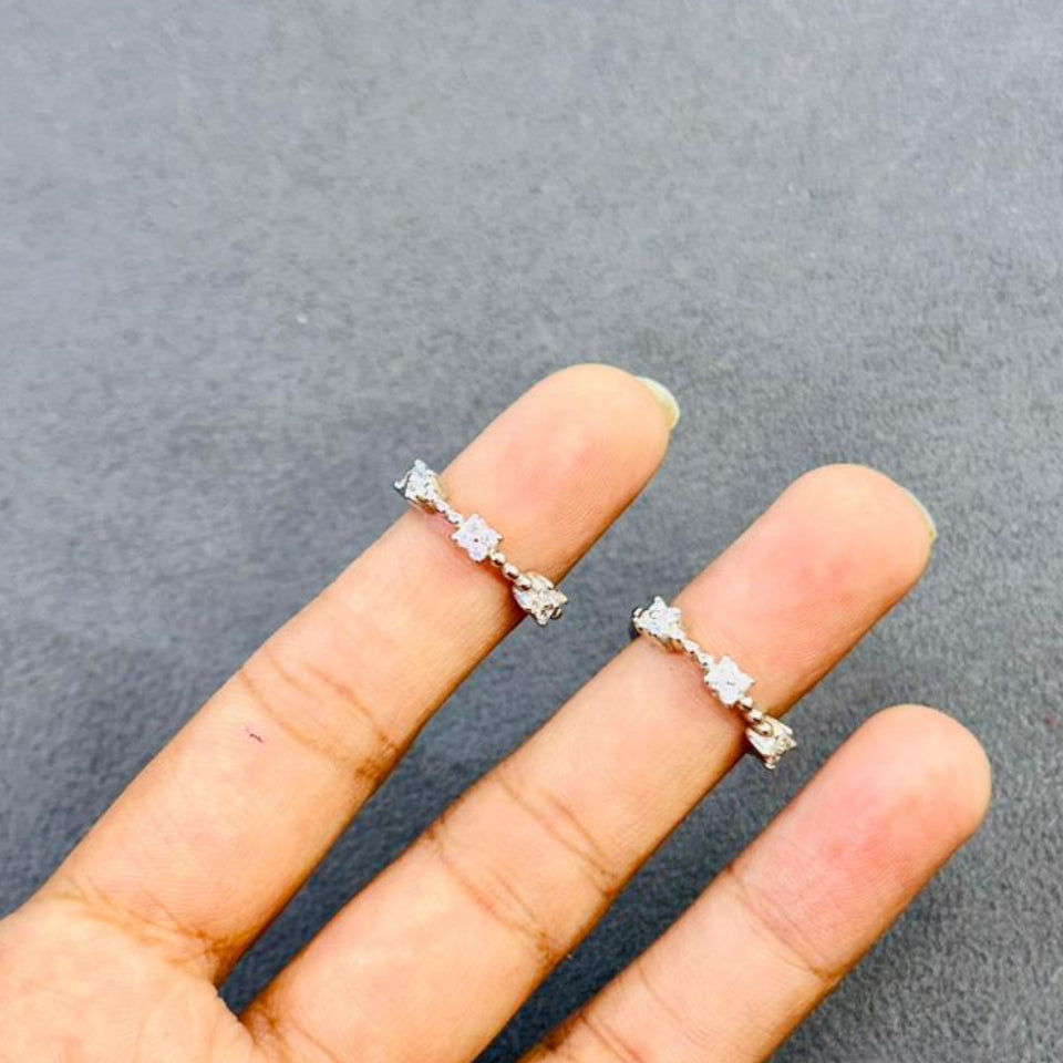 Floral Band Toe Rings - The Aarna Jewels