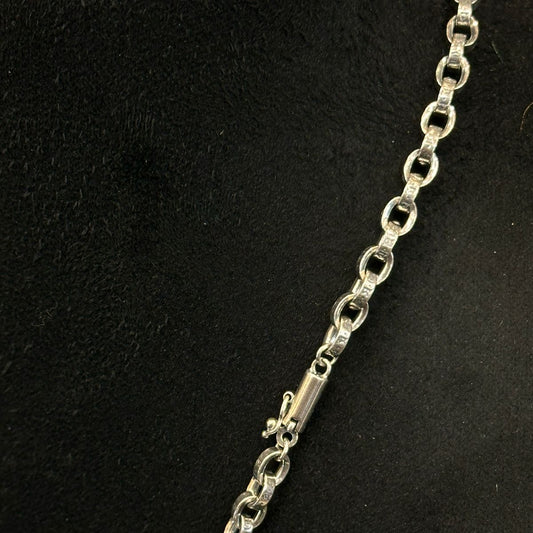 Link Up – Classic Oval Silver Chain - The Aarna Jewels