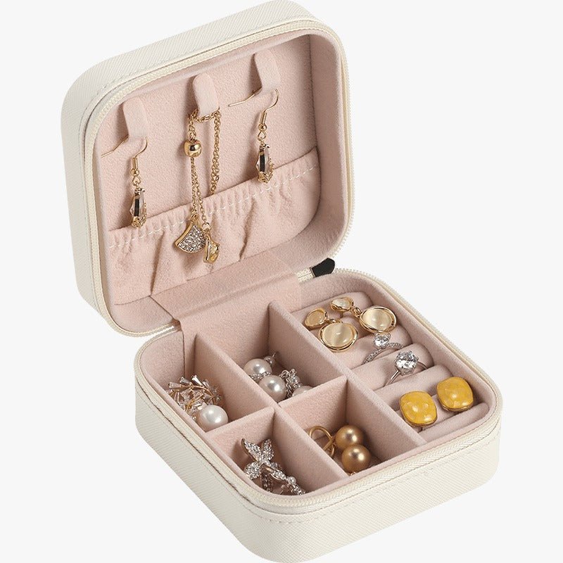 PU Leather Jewellery Box | Travel Friendly & Sturdy - The Aarna Jewels