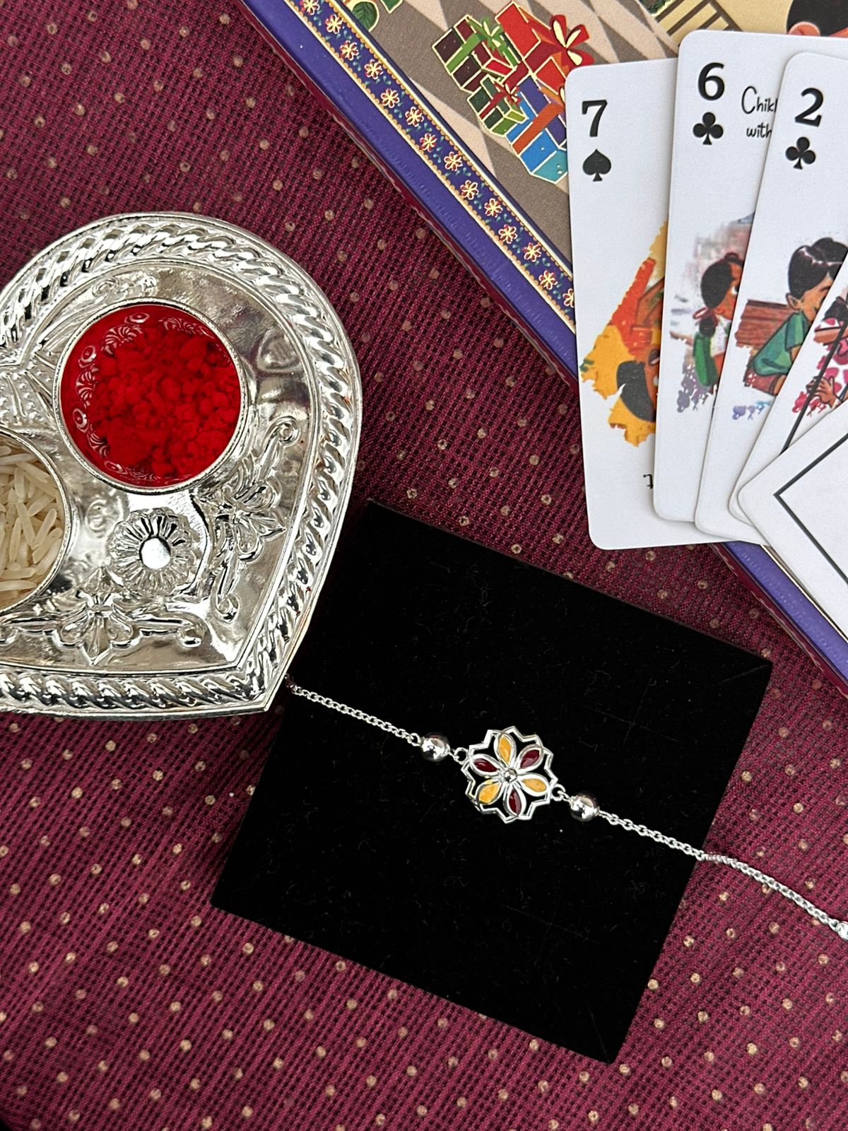 Sacred Silver Rakhis - The Aarna Jewels