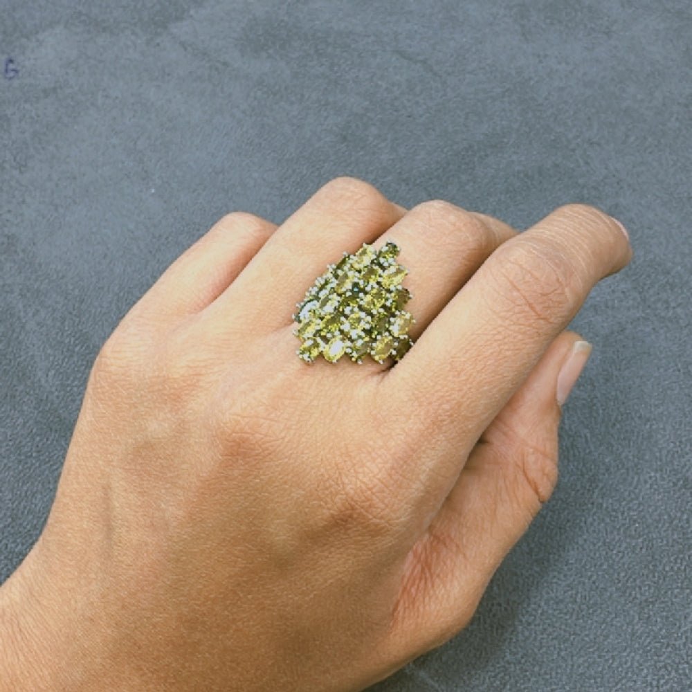 The Ombre Cluster Ring - The Aarna Jewels