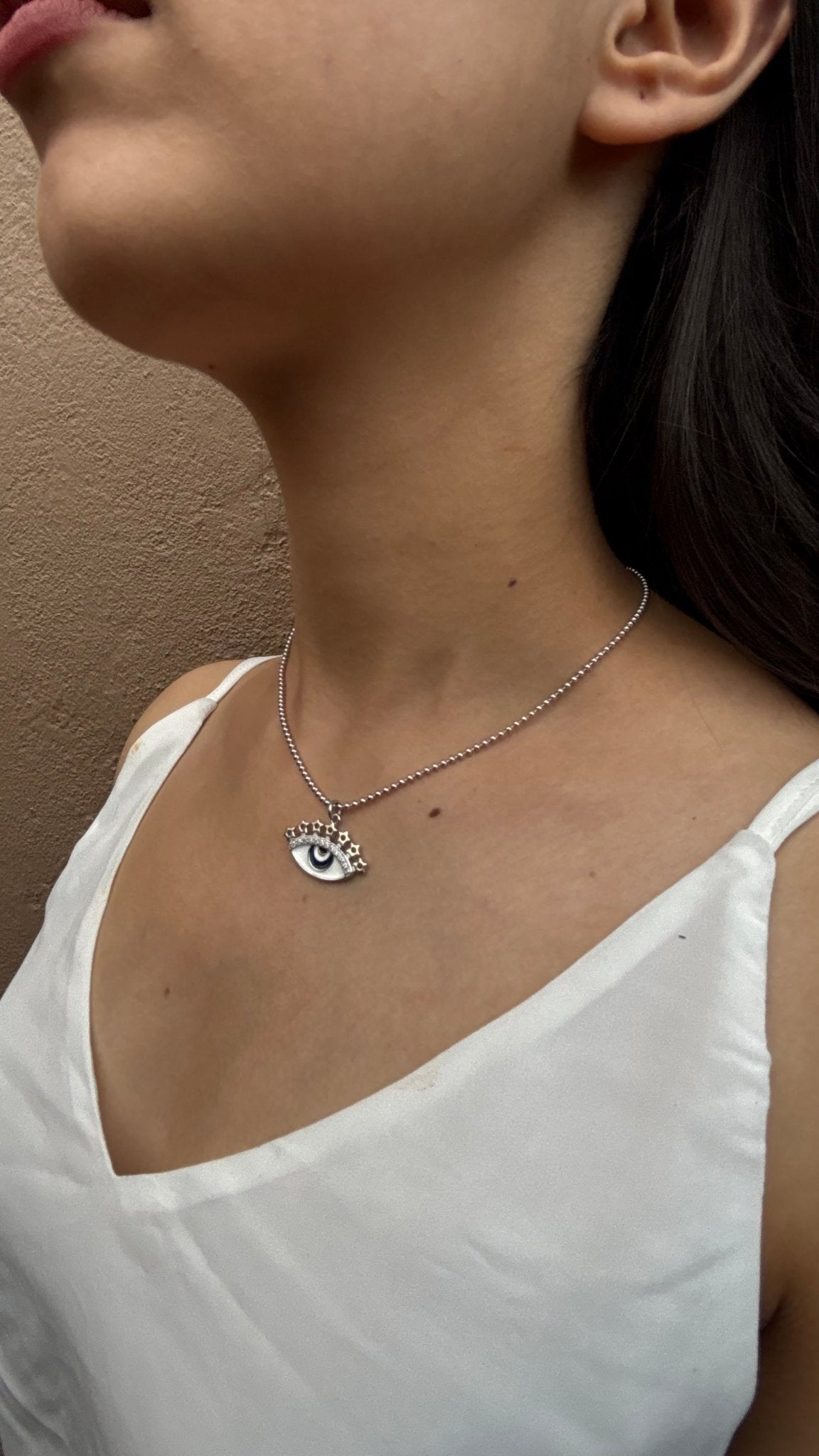 Third Eye Beaded Neck Chain - The Aarna Jewels