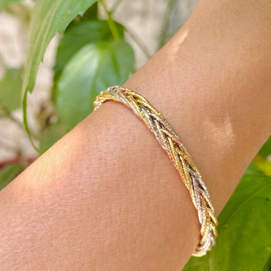 Twisted Elegance Bracelet - The Aarna Jewels