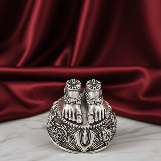 925 Sterling Silver Balaji Charan Paduka - The Aarna Jewels