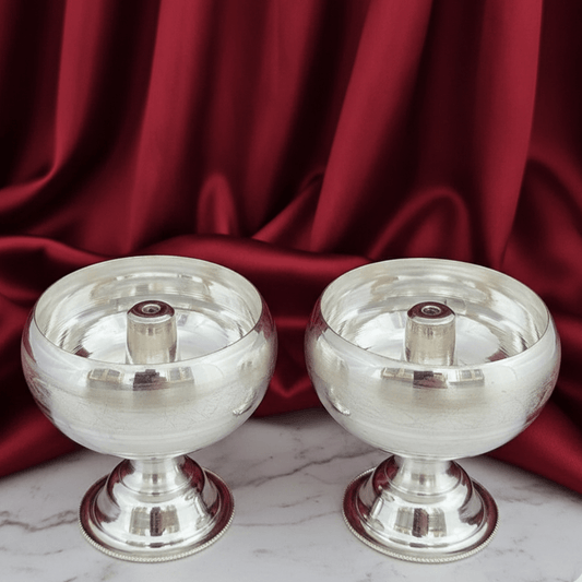 925 Sterling Silver Diya - The Aarna Jewels