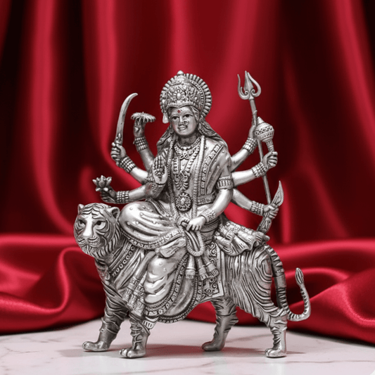 925 Sterling Silver Durga Idol - The Aarna Jewels
