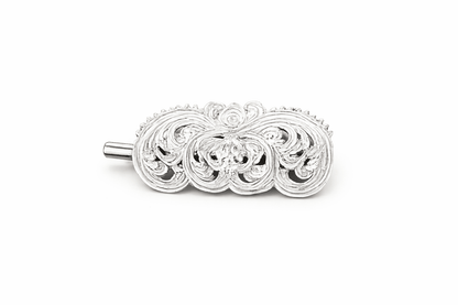 925 Sterling Silver Filigree Hair Clip - The Aarna Jewels