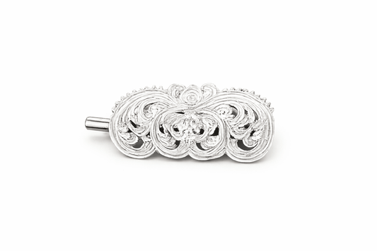925 Sterling Silver Filigree Hair Clip - The Aarna Jewels
