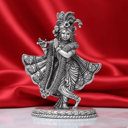 925 Sterling Silver Krishna Idol - The Aarna Jewels