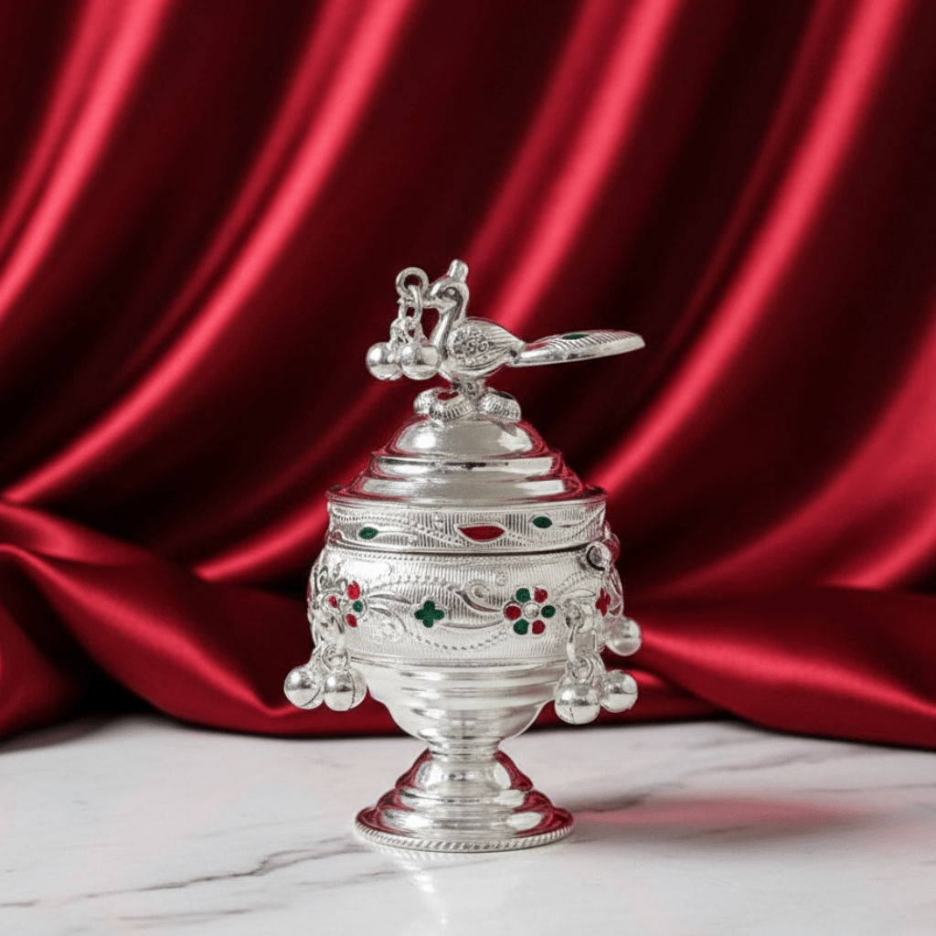 925 Sterling Silver Kumkum Bharani - The Aarna Jewels
