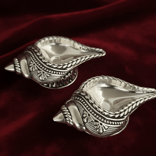 925 Sterling Silver Shankh - The Aarna Jewels