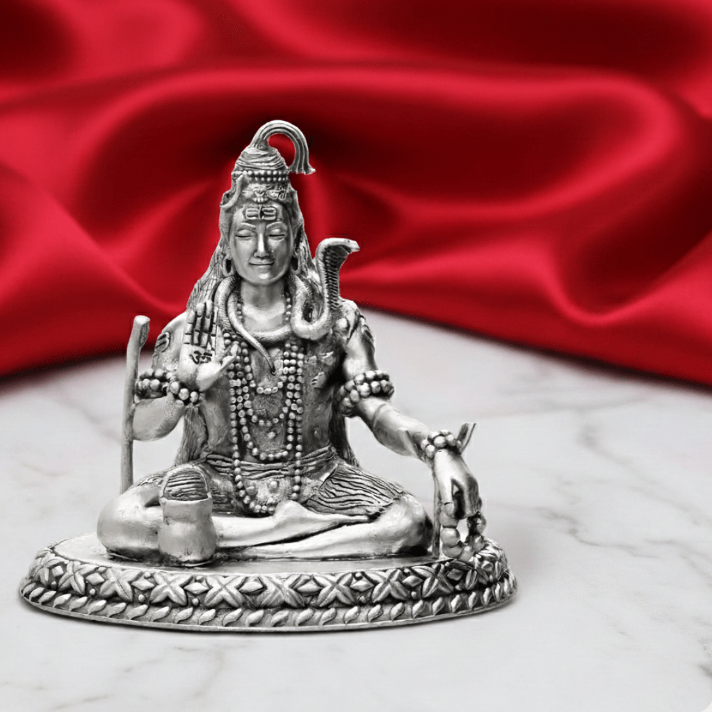 925 Sterling Silver Shiva Idol - The Aarna Jewels