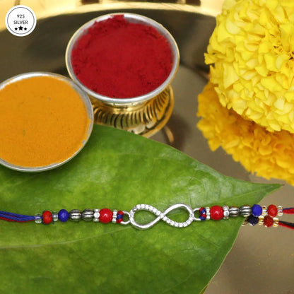 AnantBandhan – 925 Silver Infinity Rakhi - The Aarna Jewels