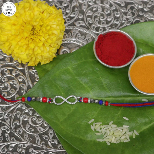 AnantBandhan – 925 Silver Infinity Rakhi - The Aarna Jewels