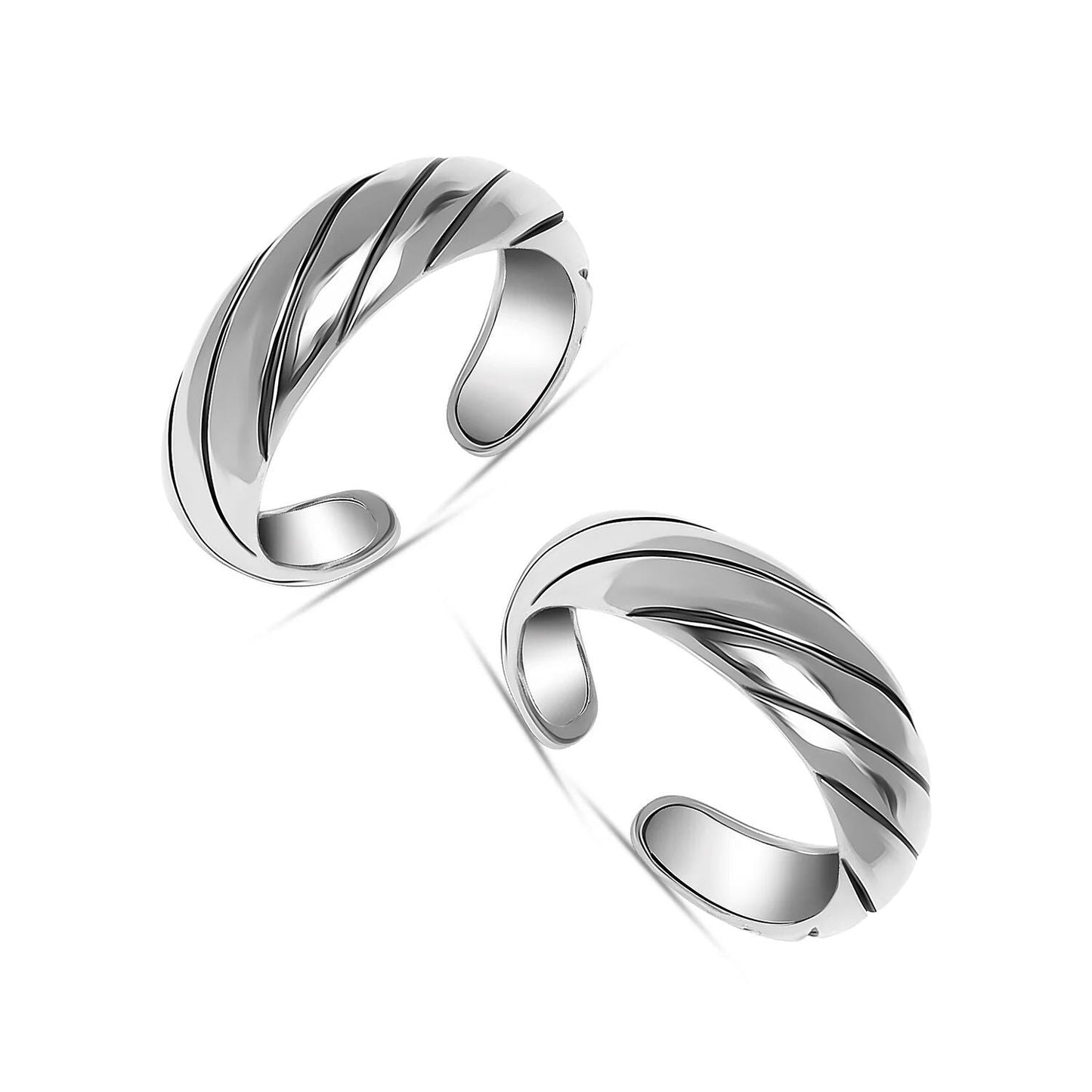 Arya Filigree Toe Rings - The Aarna Jewels