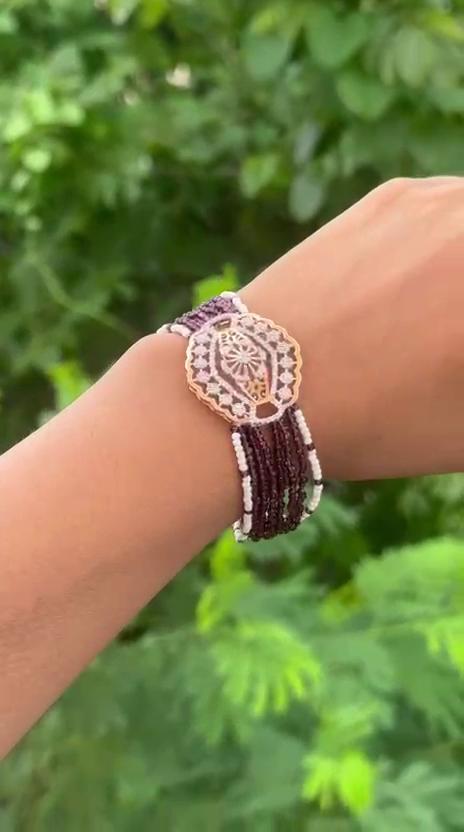 Bandhan Bloom – 925 Silver Bracelet Rakhi - The Aarna Jewels