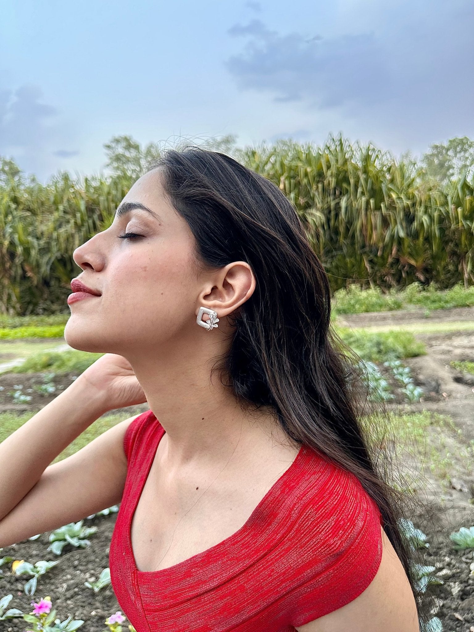Bolt & Bloom Studs - The Aarna Jewels