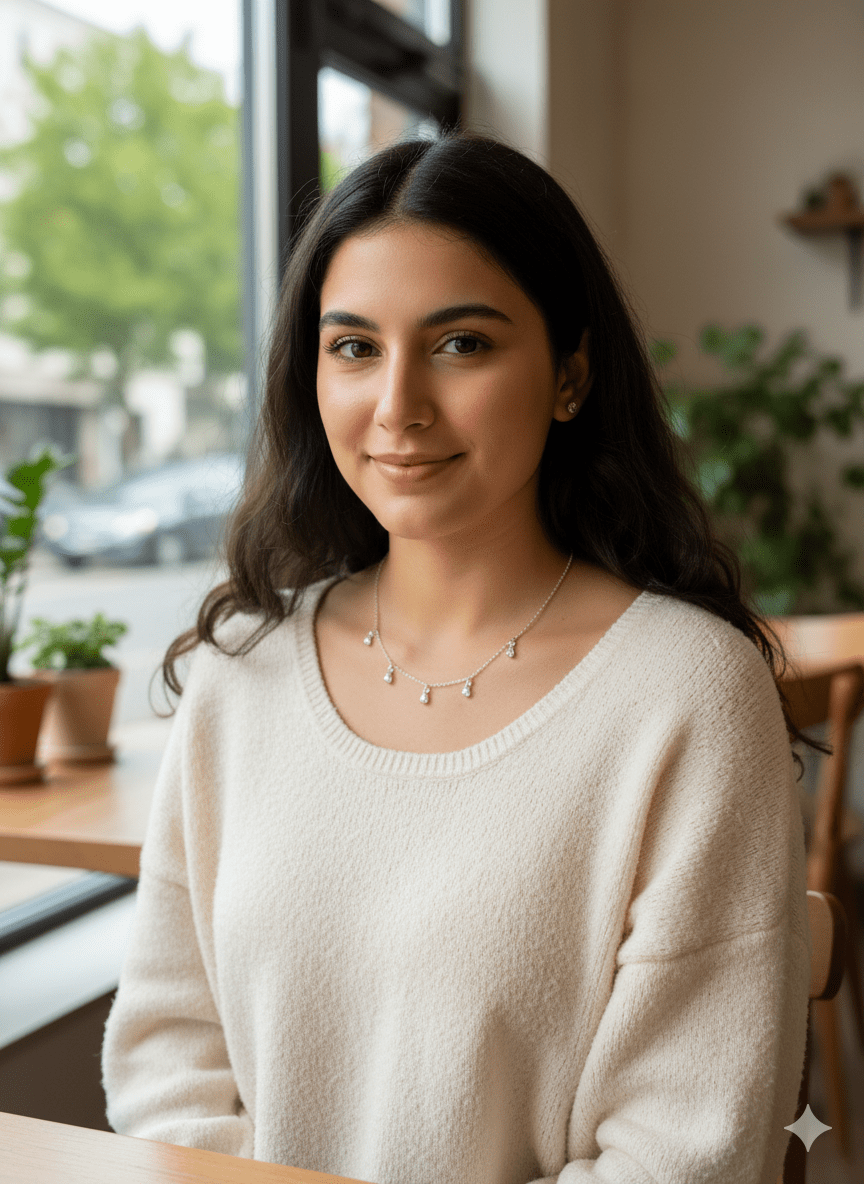 Celeste Droplet Sterling Silver Necklace - The Aarna Jewels