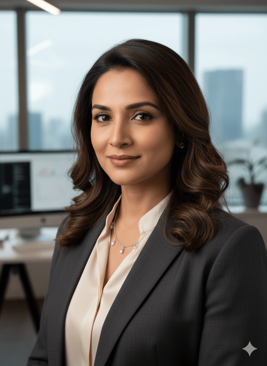 Celeste Droplet Sterling Silver Necklace - The Aarna Jewels