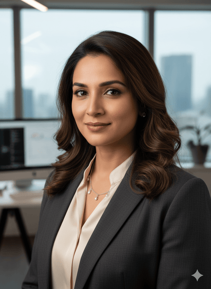 Celeste Droplet Sterling Silver Necklace - The Aarna Jewels