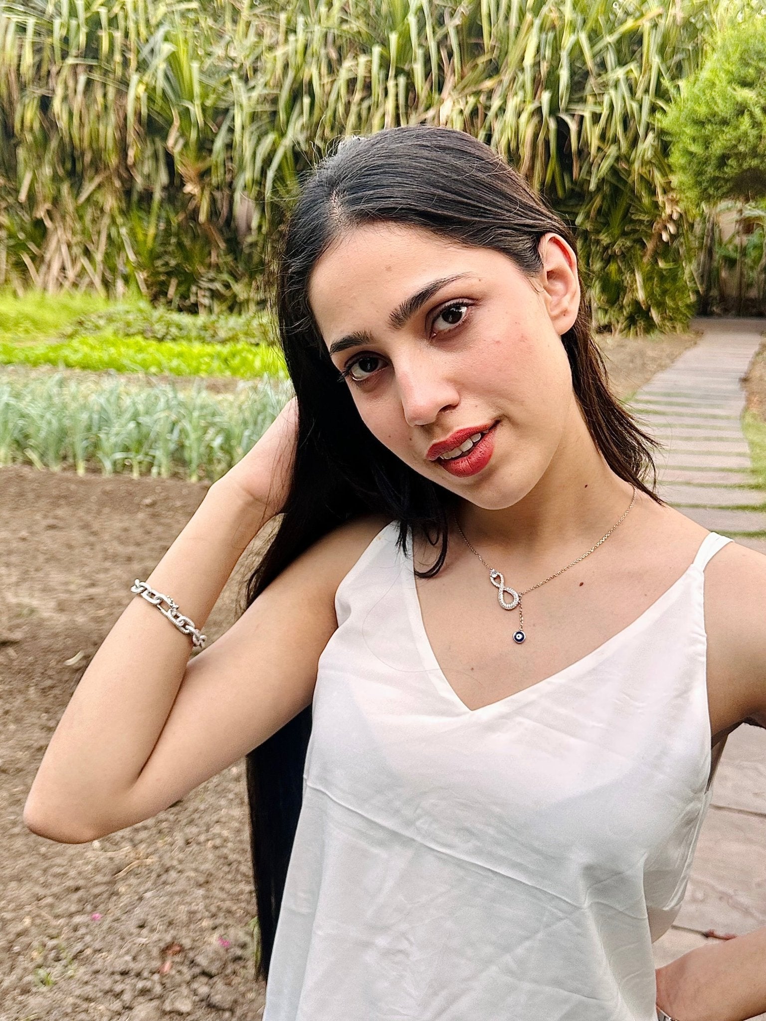 Evil Eye Infinity Necklace - The Aarna Jewels