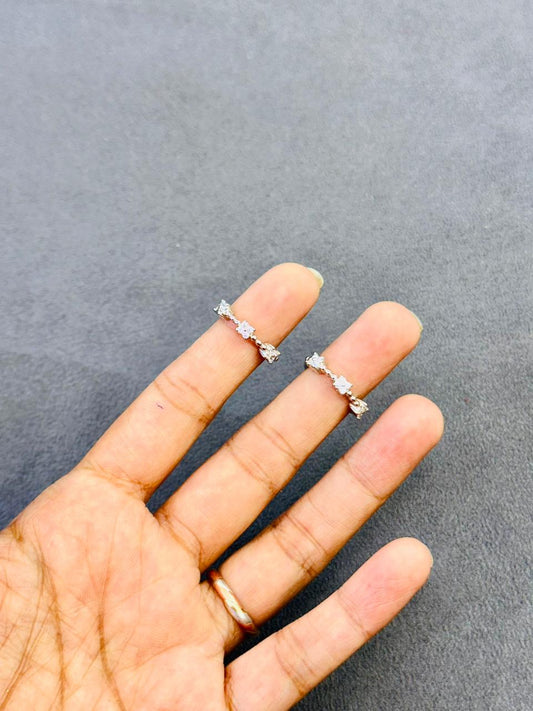 Floral Band Toe Rings - The Aarna Jewels