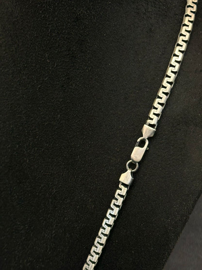 GridLock – Bold Silver Box Chain - The Aarna Jewels