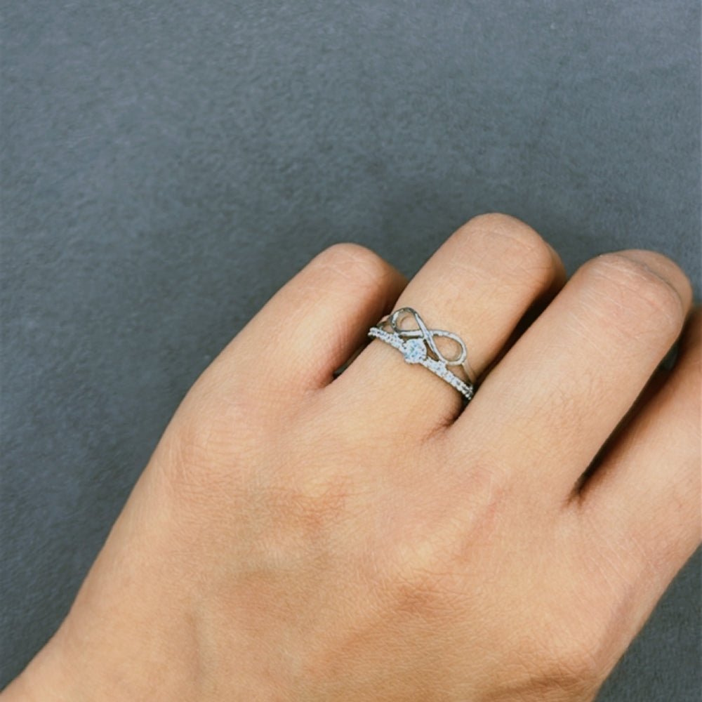 Infinite Infinity Ring - The Aarna Jewels