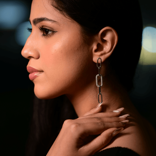 Interlock Danglers - The Aarna Jewels