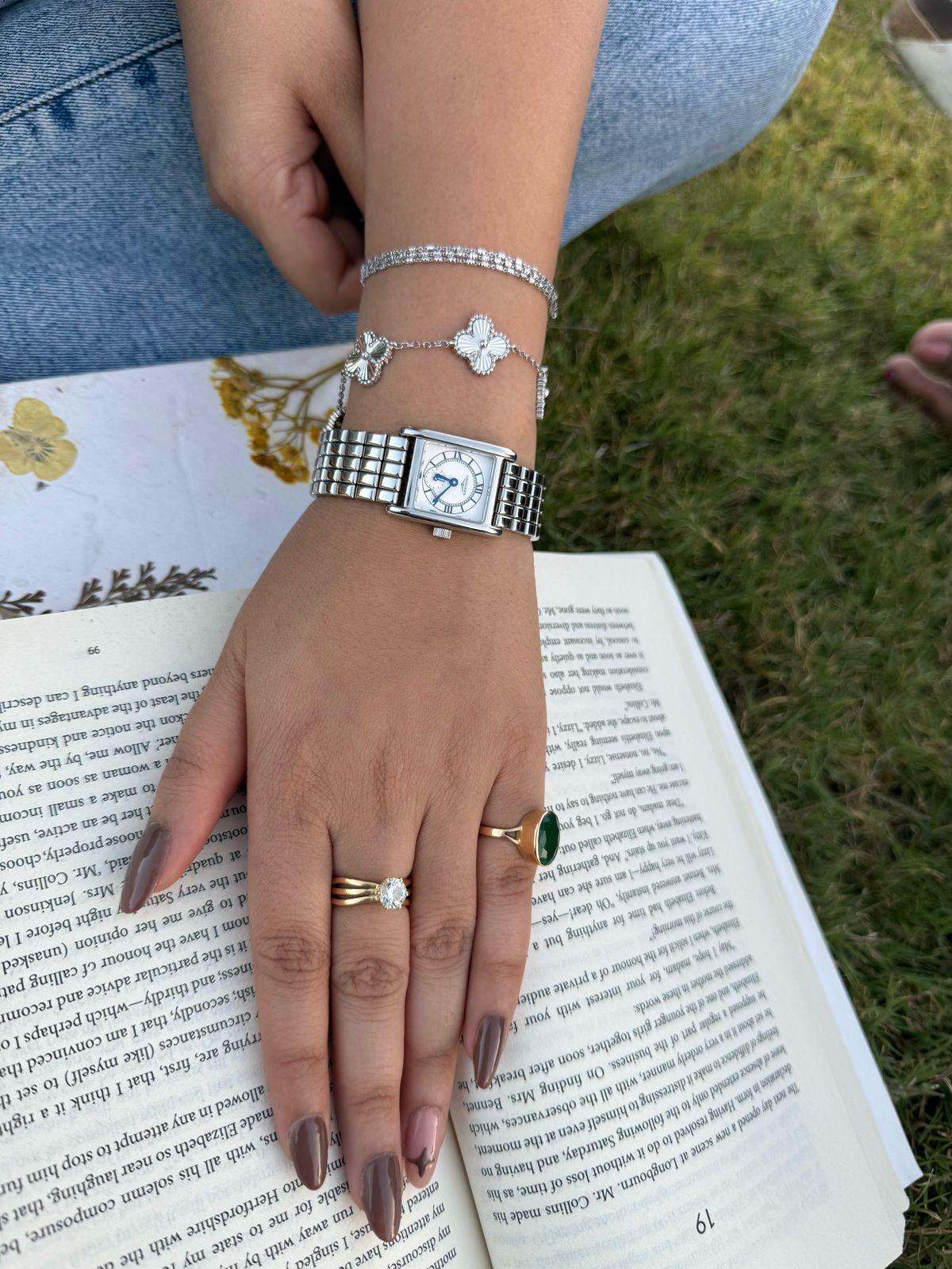 Iris Five Clover Bracelet - The Aarna Jewels