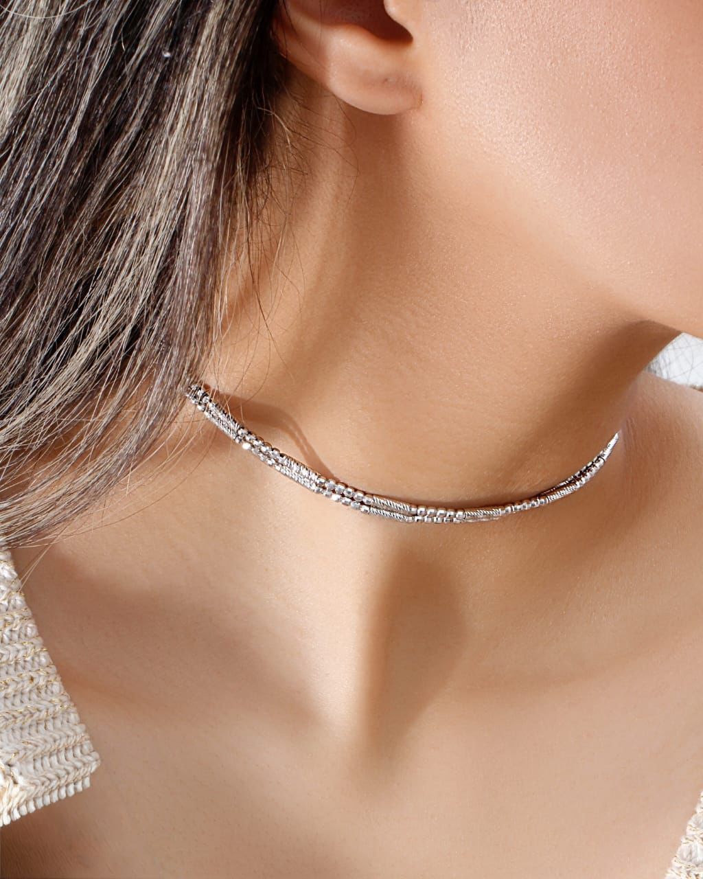 Magnetic 4 in one necklace, anklet, bracelet or choker - The Aarna Jewels