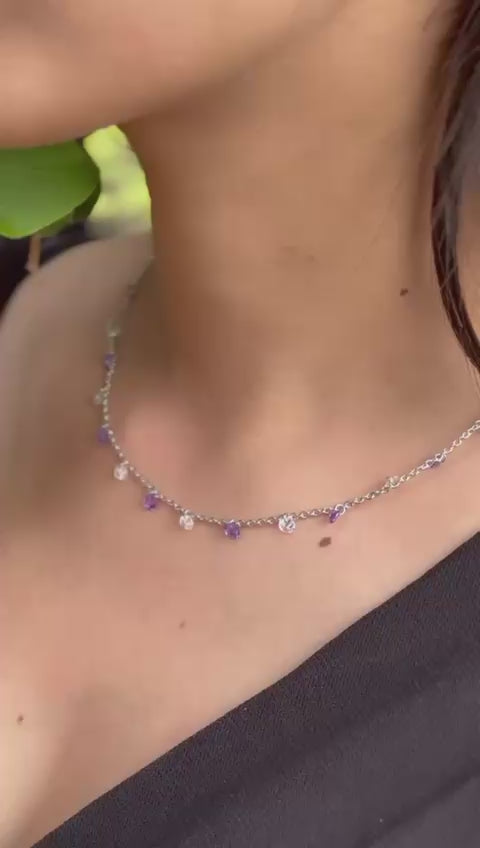 Lilac Dusk Charm Necklace