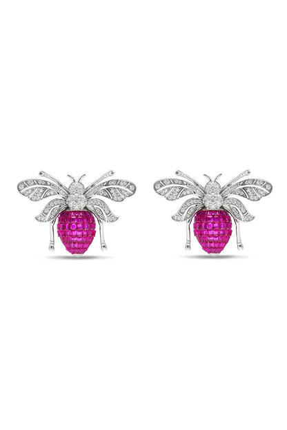 Queen Bee Stud Earrings - The Aarna Jewels