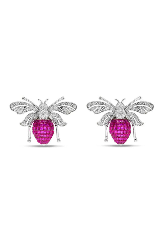 Queen Bee Stud Earrings - The Aarna Jewels