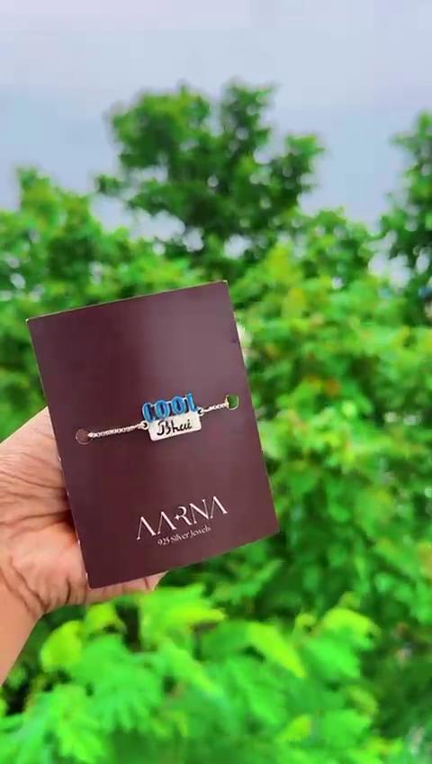 RakshVijay – 925 Silver Rakhi for Brother - The Aarna Jewels