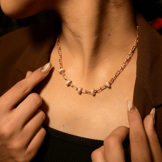 Rose Gold Link Chain - The Aarna Jewels