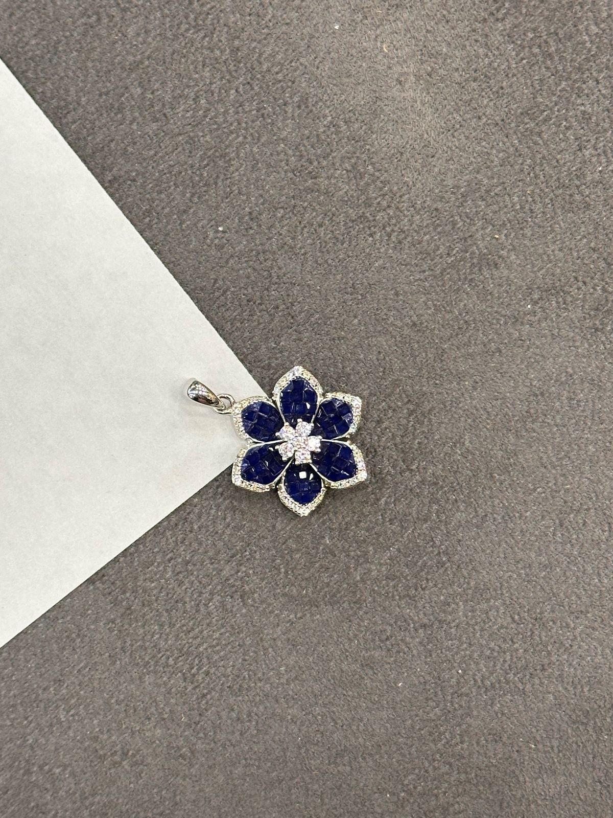 Ruby Blossom Pendant - The Aarna Jewels