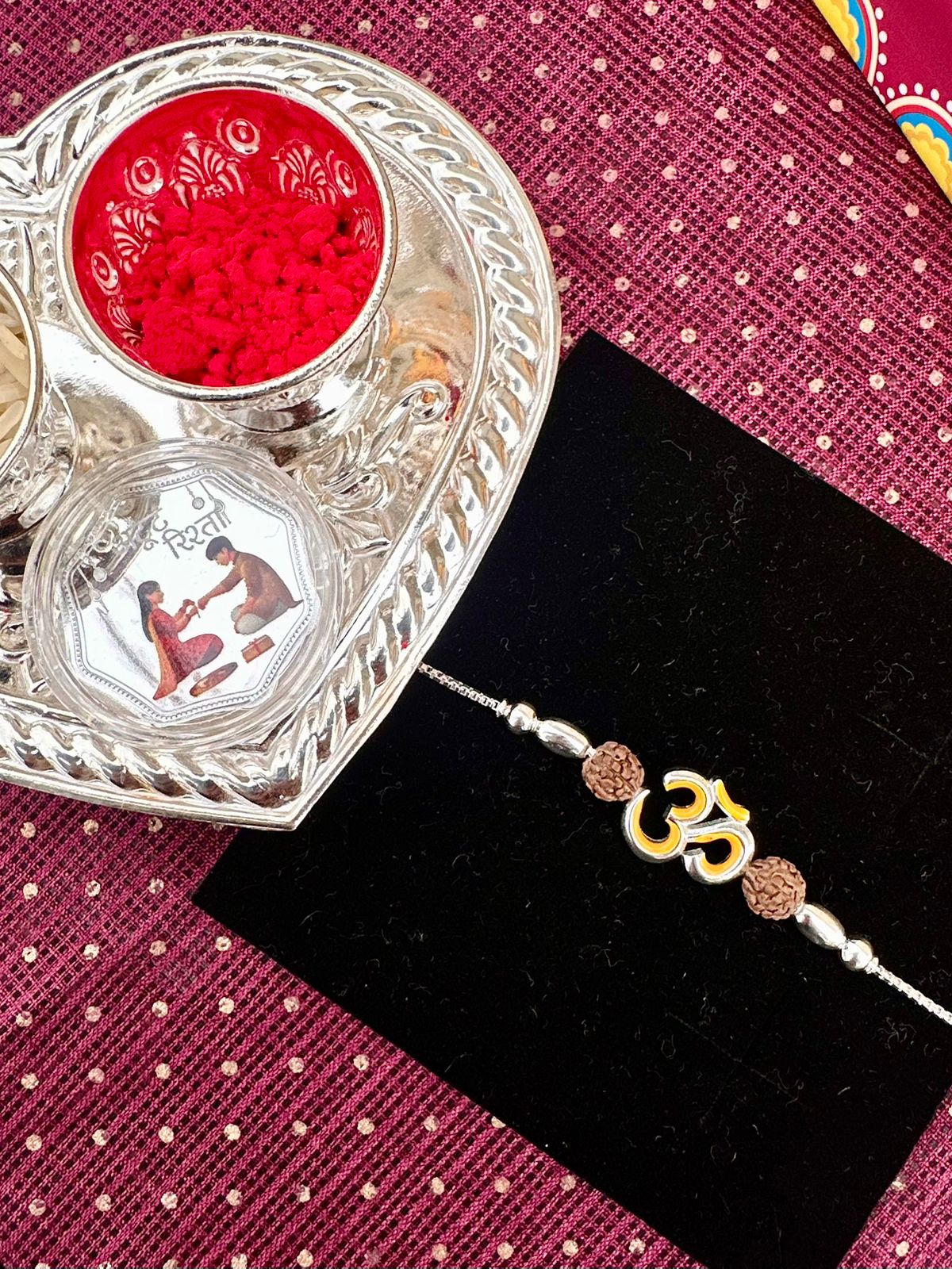 Sacred Silver Rakhis - The Aarna Jewels