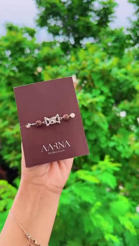 ShubhSutra – 925 Silver Rakhi Bracelet - The Aarna Jewels