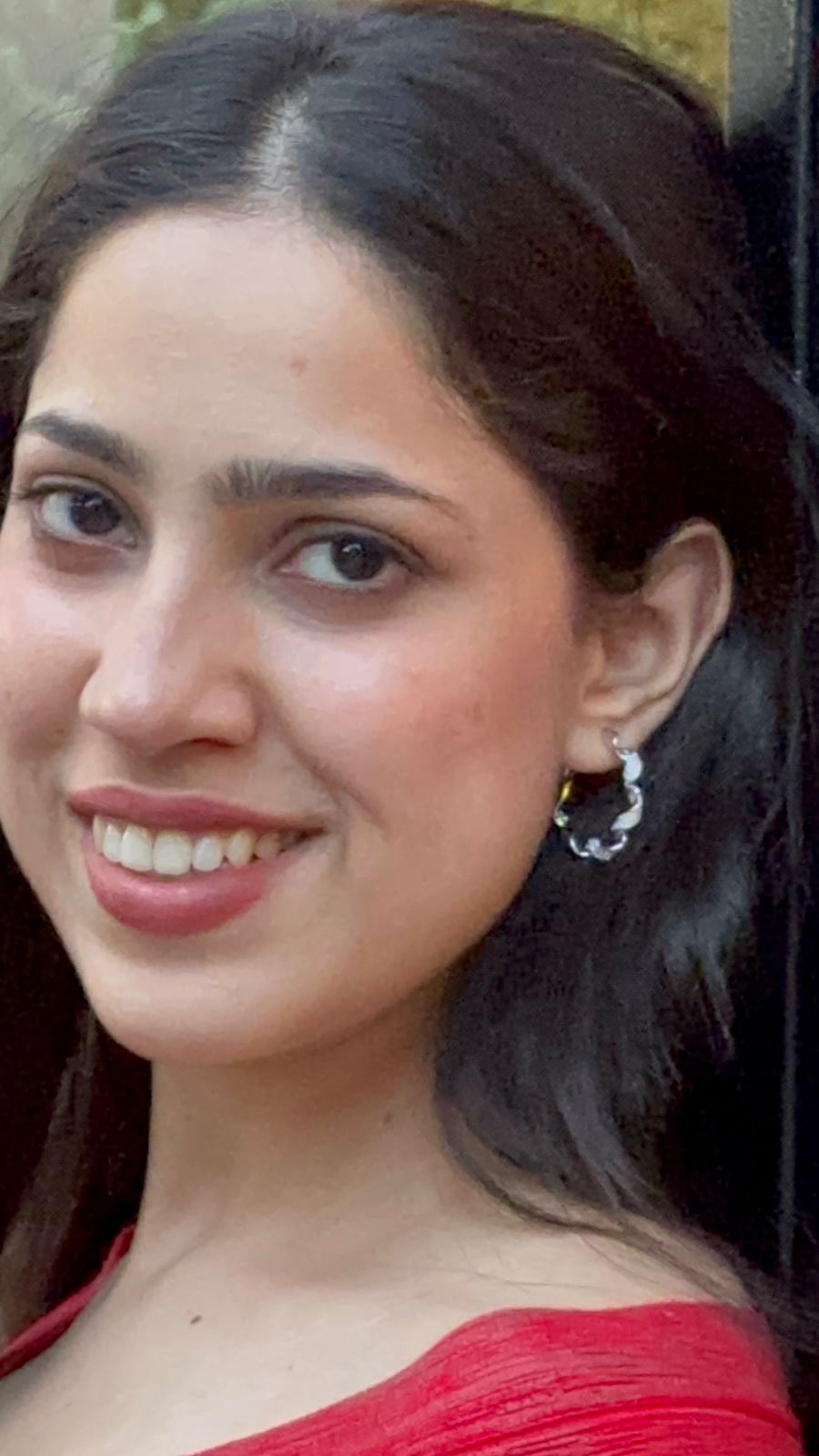 Silver Wavy Textured Hoop Earrings - The Aarna Jewels