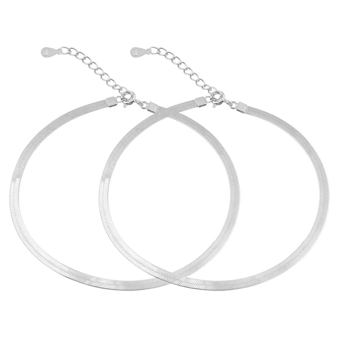 Sleek Harmony Anklet - The Aarna Jewels