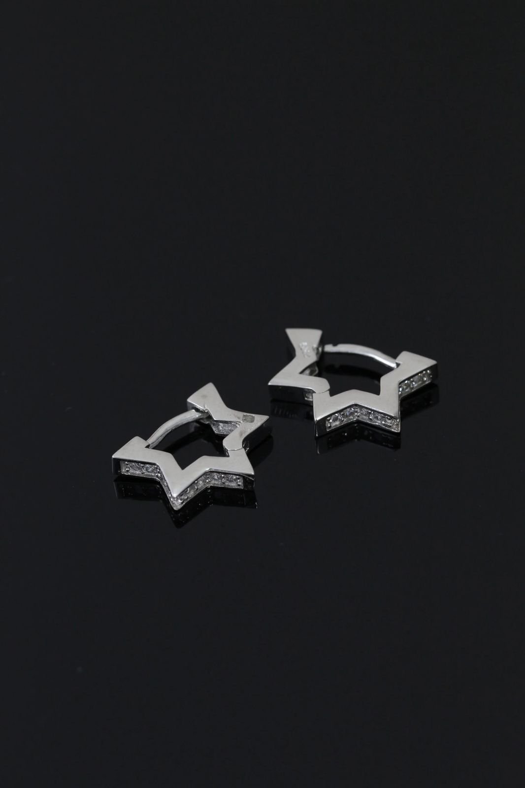 Stellar Star Huggie Hoops - The Aarna Jewels