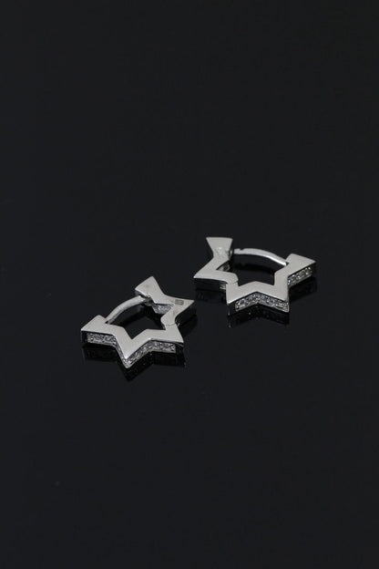 Stellar Star Huggie Hoops - The Aarna Jewels